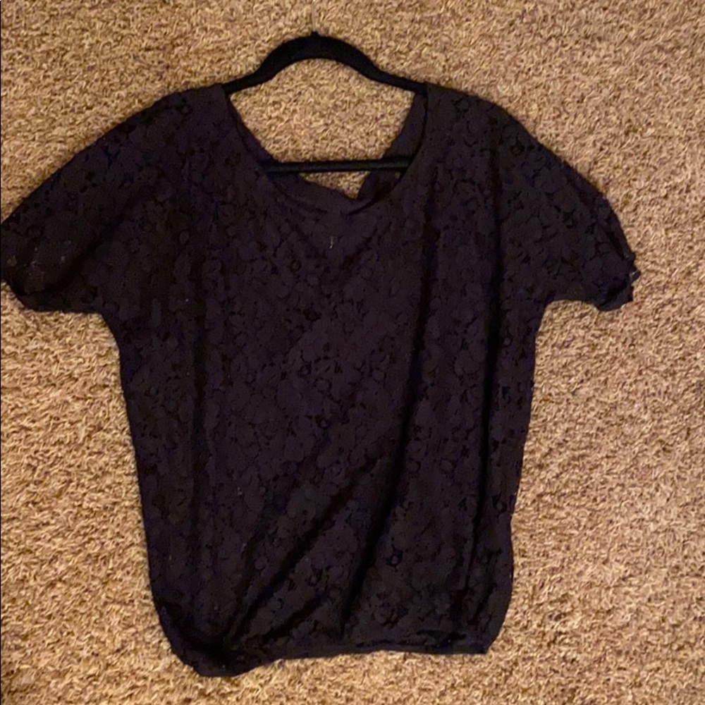 Full tilt Lace Black Shirt